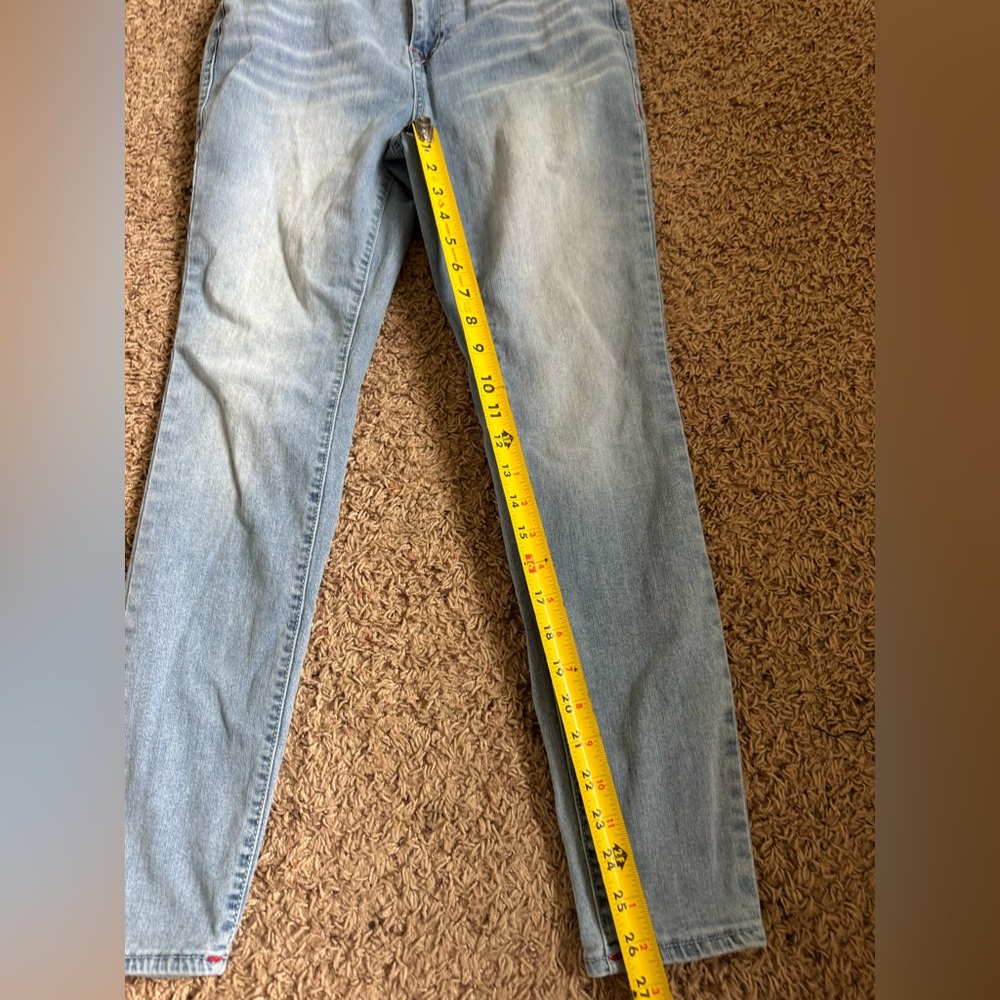 True Religion Halle High Rise Super Skinny Jeans Light Blue size 30 - Picture 4 of 14